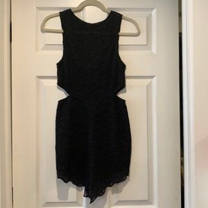 Free People Intimately black lace dress